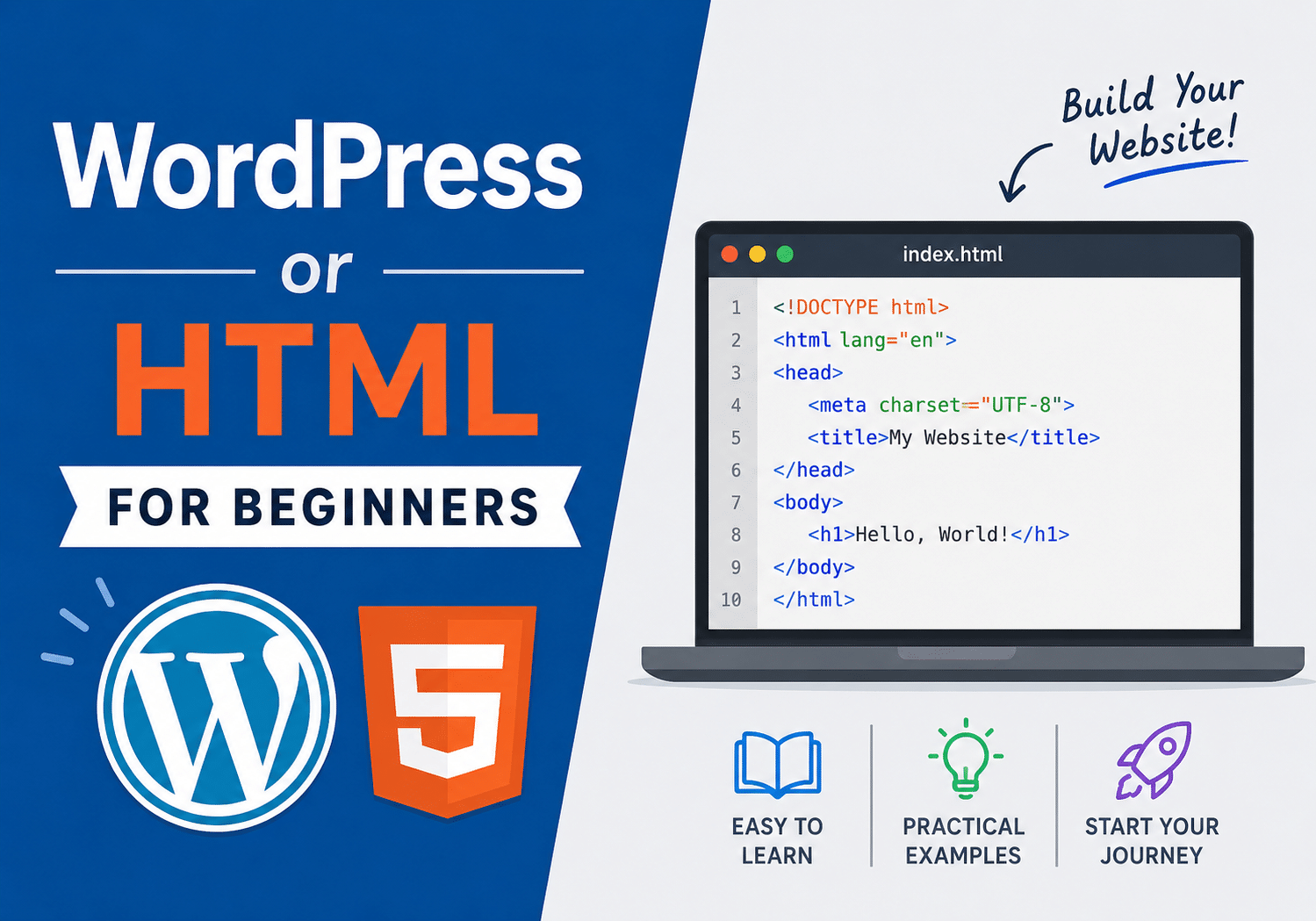 wordpress or html
